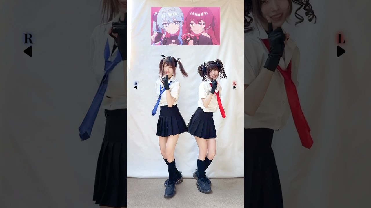 【一人二役で踊ってみた】Chatter Chatter / 星街すいせい×宝鐘マリン【hololive】【神綺杏菜】#Shorts