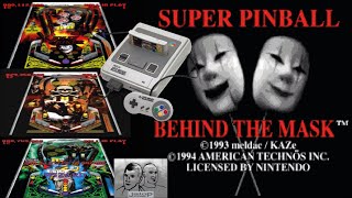 Super Pinball: Behind the Mask SNES - C&M Playthrough