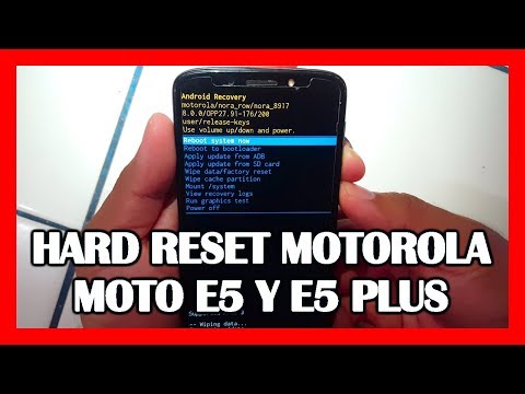 🥇 How to factory reset a MOTO E5 and E5 Plus ✅