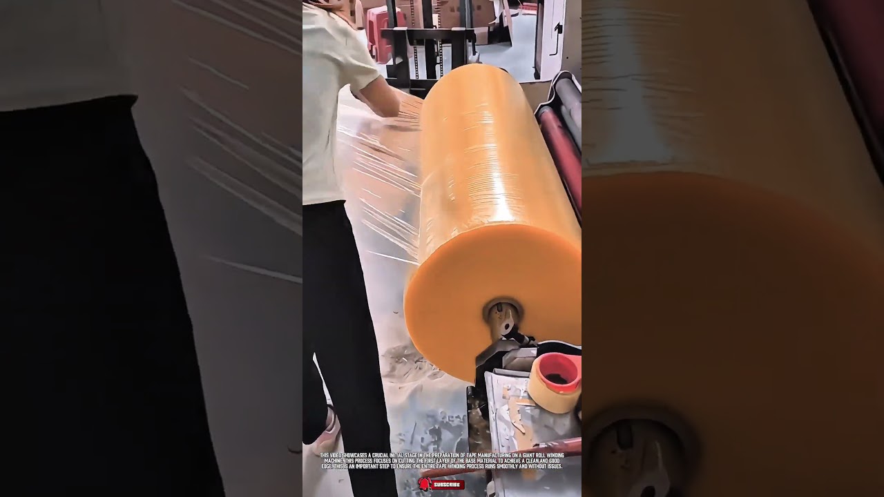 Giant Tape Roll Initial Tool: First Layer Cutting for Perfect Production #ToolHolder
