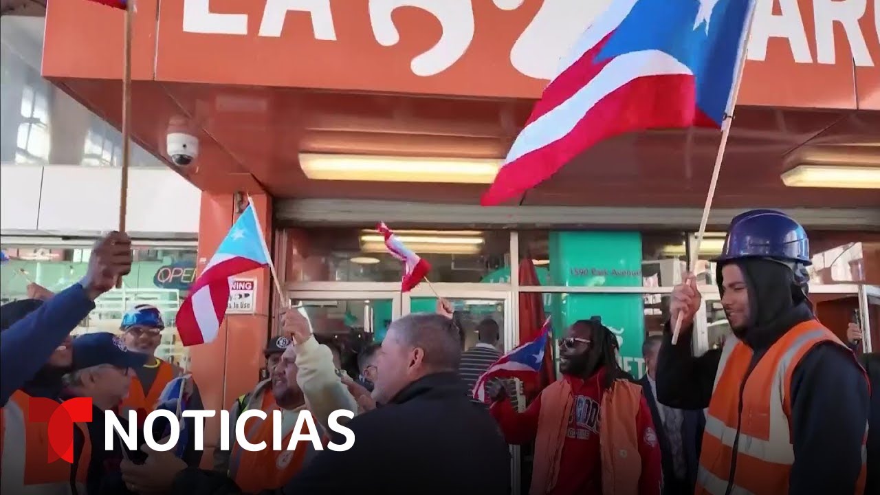 "Trump se tiene que ir": boricuas indignados por el insulto del mitin de Trump | Noticias Telemundo
