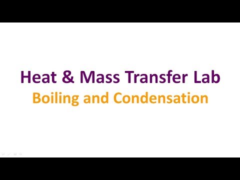 Boiling and Condensation | Heat & Mass Transfer Lab | MechLabVideos