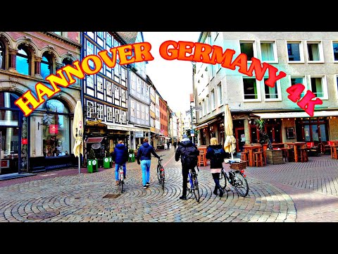 Hannover 4k | Walking Tour | Germany | 4K City Life