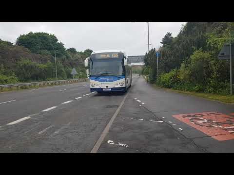 Plaxton Panther LE on the X55 at Firth Road Bridge / North Access Stop - TransportStuff Shorts