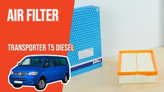 Youtube thumbnail of video "How to replace the air filter Transporter T5 2.5 TDI 💨"