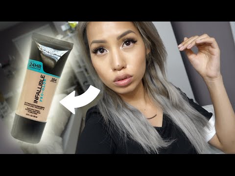 BRAND NEW | L'OREAL PRO GLOW FOUNDATION REVIEW | 5 SHADES SWATCHED Video