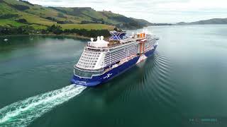 Celebrity Edge, stunning departure from Dunedin, slicing through the water  February 7th, 2026