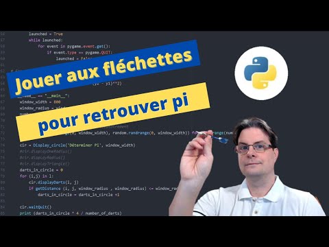 Algorithme aléatoire Déterminer Pi en jouant aux fléchettes