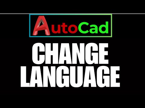 how to change autocad language