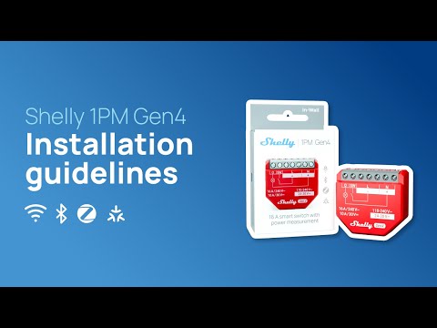 Shelly 1PM GEN4 - Installation video