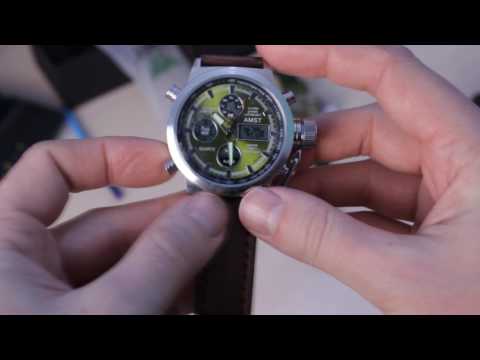 Часы АМСТ. Настройка времени и будилька