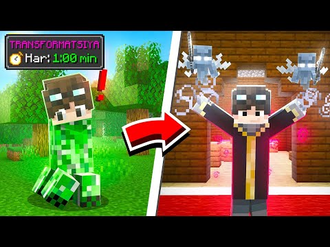 Minecraft, lekin har bir daqiqada RANDOM MOBGA aylanaman | Artifact