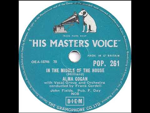 UK New Entry 1956 (163) Alma Cogan - In The Middle Of The House