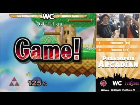 The Philadelphia Arcadian: Meeseeks (Sheik, Marth) vs Vorosh (Sheik, Peach) - Winners Semis