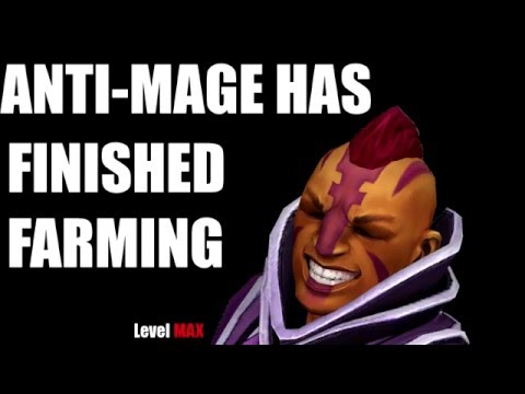 Typical Anti-Mage fight contribution when farming Dota 2