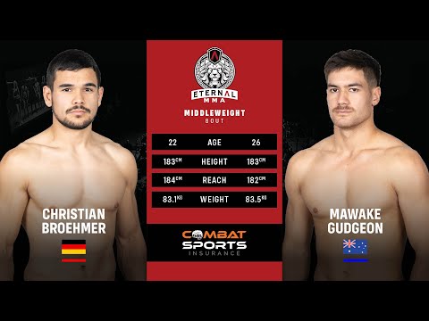 ETERNAL MMA 60 - CHRISTIAN BROEHMER VS MAWAKE GUDGEON - MMA FIGHT VIDEO