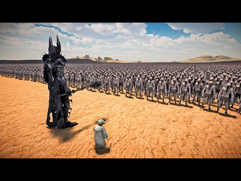 MASTER YODA & SAURON VS 1,000,000 ZOMBIES - Ultimate Epic Battle