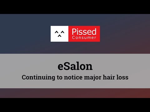 eSalon - Continuing to notice major hair loss