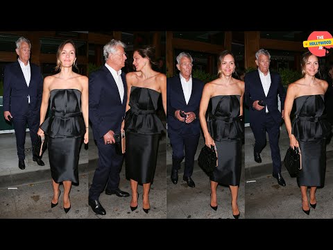 DAVID FOSTER AND KATHARINE MCPHEE SHARE PLAYFUL DANCE OUTSIDE CIPRIANI IN BEVERLY HILLS, CA!!!