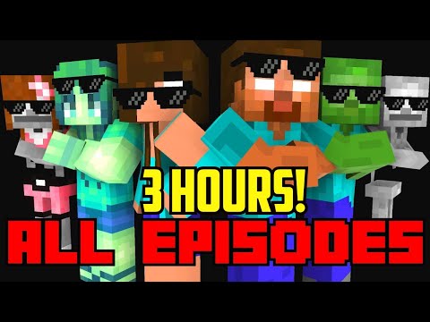 Monster Academy : All Episodes ! ( Season 1-7  ) - full Minecraft Animation