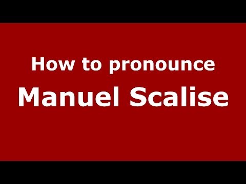 How to pronounce Manuel Scalise (Italian/Italy)  - PronounceNames.com