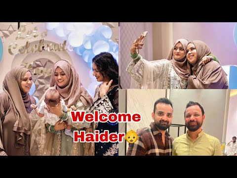 Let’s celebrate with @sabaKajahaan  Family🤍Welcome Haider👼#meenazfam #baby#welcome #baby#newborn 