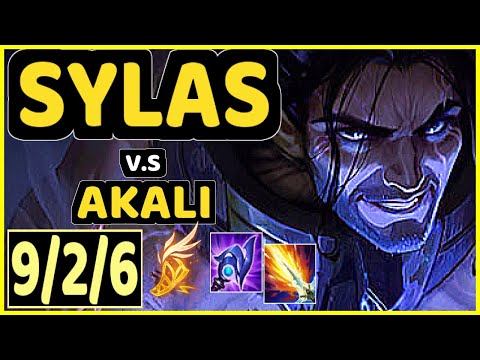 SYLAS vs AKALI - 9/2/6 KDA MID GAMEPLAY - EUW Ranked DIAMOND