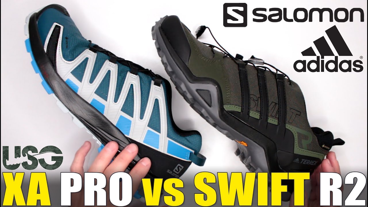 Salomon XA Pro 3D V8 GTX vs Adidas Terrex Swift R2 GTX (Which One is the BEST Hiking Shoe)