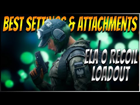 HOW I GET O RECOIL WITH ELA ON CONSOLE ll Best Settings + Attachments Rainbow Six Siege Champion
