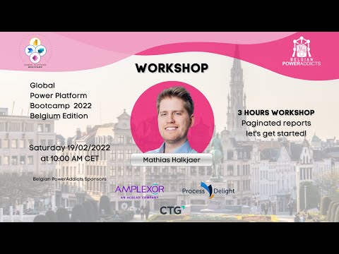 Power BI Workshop - Paginated reports by Mathias Halkjaer #GPPB2022 #PowerAddictsBE