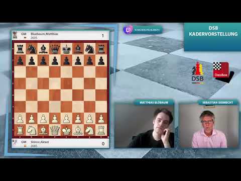 Kader-Show | Gast: GM Matthias Blübaum | Mit GM Sebastian Siebrecht