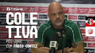 TV Coral - Coletiva pós-jogo com Fábio Cortez - Santa Cruz 0x1 Náutico - Semifinal - PE 2026