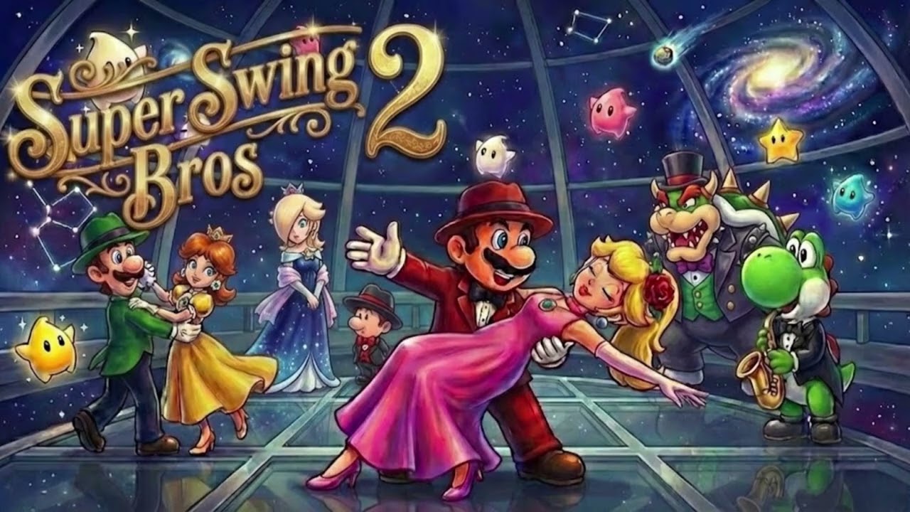 Super Mario Bros - Super Swing Bros 2 🎷💃|Galaxy Swing Remix (Mario Galaxy, Sunshine& Yoshi’s Island)