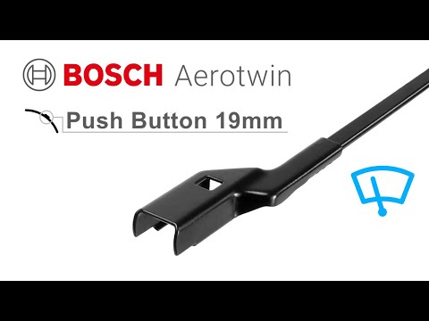 Установка дворников Bosch Aerotwin - Push Button 19mm