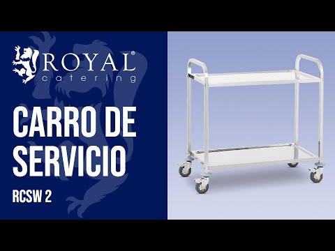 vídeo - Carro de servicio - 2 estantes - hasta 160 kg