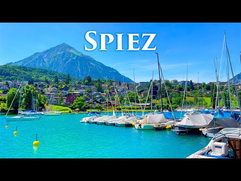 Spiez, Switzerland 4K - One of The Most Charming Towns in Europe, Unbelievable Places you Must Visit