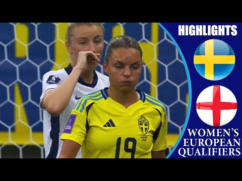 Sweden vs England || HIGHLIGHTS || Women's Euro 2025 Qualifiers