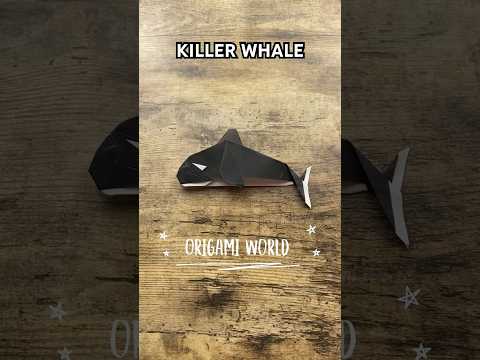 KILLER WHALE ORIGAMI ORCA PAPER TUTORIAL | HOW TO FOLD ORCA ORIGAMI CRAFT INSTRUCTIONS STEP BY STEP