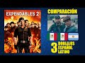 Los Indestructibles 2 2012 Comparación De 3 Doblajes Latinos Original Y Redoblajes