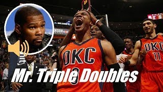 NBA《アメ本²話》KDがラッセル・ウェストブルックのトリプルダブルを解説（2017年3月）