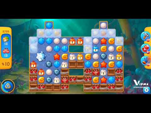 Fishdom. 8799 level no boosters and diamonds. 15 moves