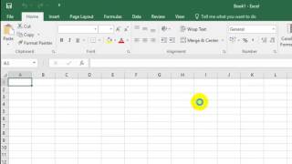 How to open a blank workbook in Excel 2016