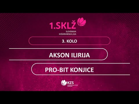 Akson Ilirija : Pro-Bit Konjice - 3. kolo - 1. Ž SKL - Sezona 2020/21