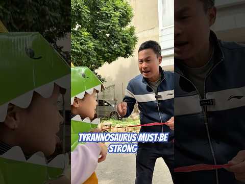 T-Rex giật mình vì chó con! Dad Shocked! | troll bố con