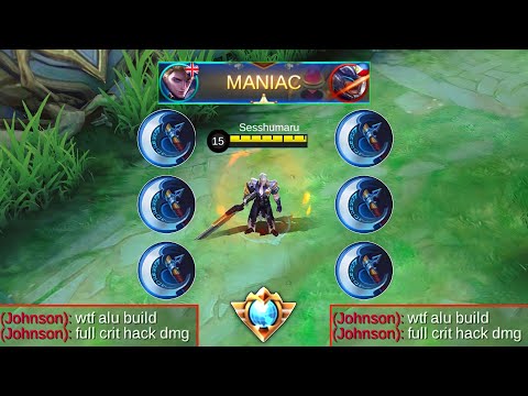 ALUCARD 6X BERSERKER'S FURY | 100%  CRITICAL = MANIAC | Sesshumaru - MLBB