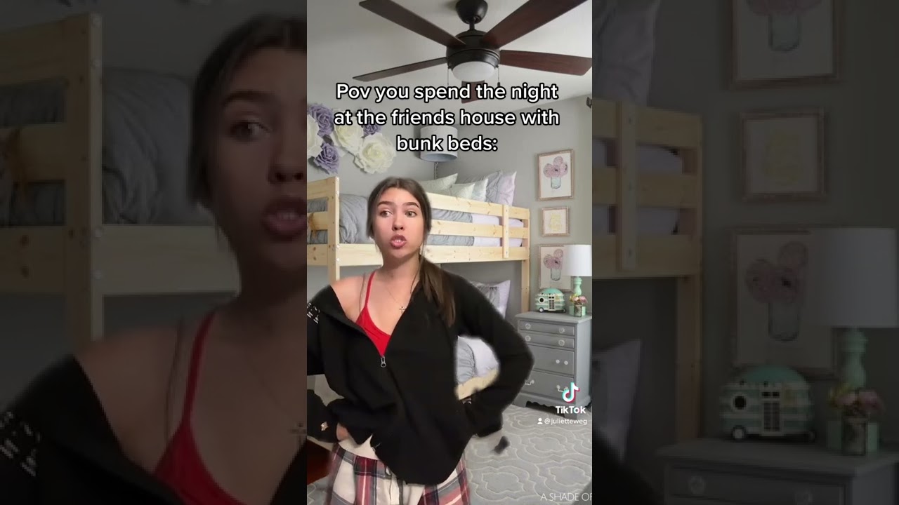 Watch video POV you spend the night at the friends house with bunk beds: Now POV you spend the night at the friends house with bunk beds: