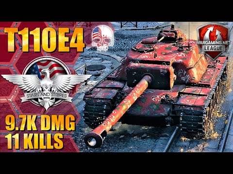 WoT T110E4 Gameplay Tank Destroyer Review ♦ 11 Frags 9.7k Dmg (2020)