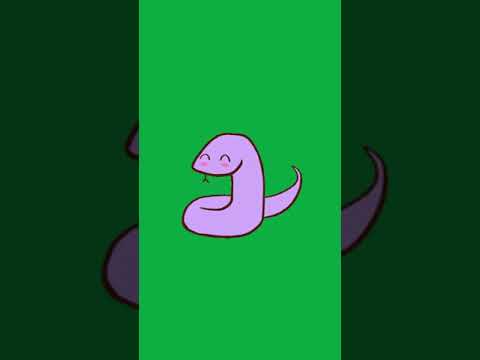 Happy Snake - #Shorts - Green Screen Video For Video Editing - Animated GIF