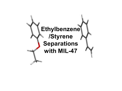 Ethylbenzene/Styrene Separations with MOFs