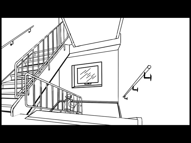 Up the Stairs storyboards
